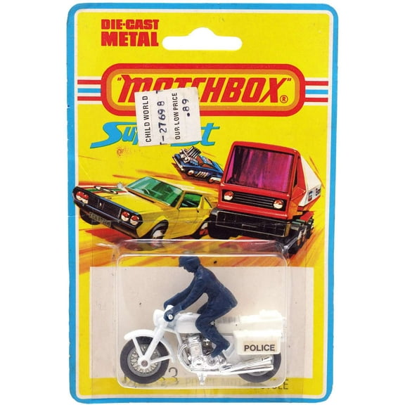 Matchbox Superfast No: 33 Police Motor-Cycle Diecast Vehicle