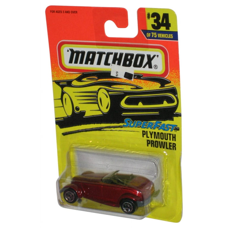 Matchbox Superfast Plymouth Prowler 1995 Mattel Red Die Cast Toy