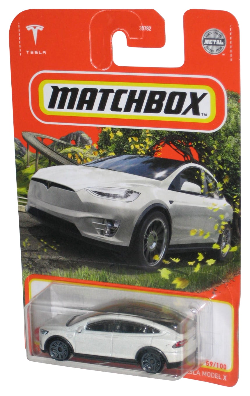 Matchbox Tesla Model X (2022) Mattel White Metal Toy Car 59