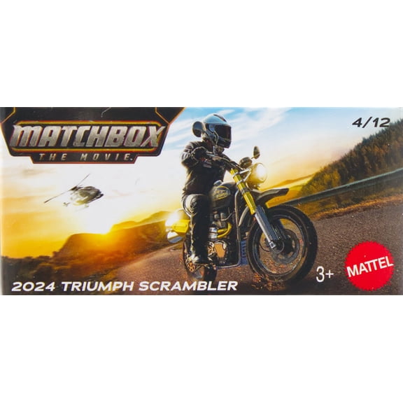 Matchbox: The Movie 2024 Triumph Scrambler Diecast Car