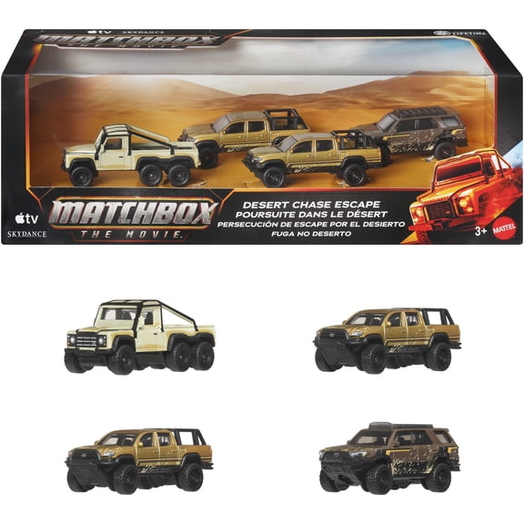 Matchbox: The Movie Desert Chase Escape 1:64 Scale Die-Cast Vehicles 4-Pack