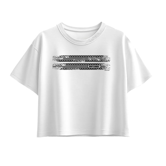 Matchbox - Tire Tread Logo - Youth Girls Boxy T-Shirt