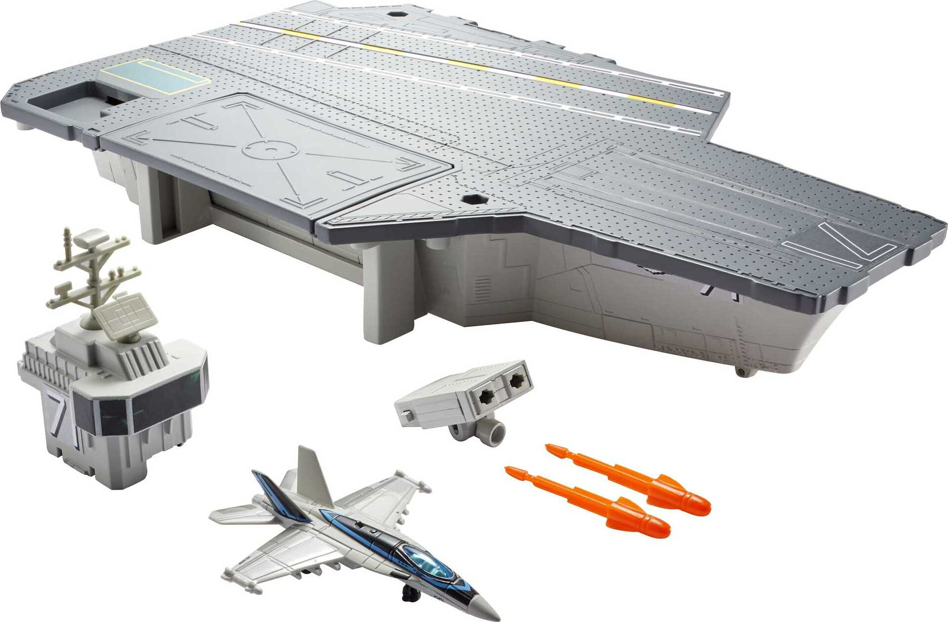 Matchbox Top Gun Aircraft Carrier Play Set Gift Idea for Ages 4 to 8 years - image 1 of 8
