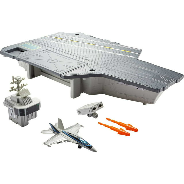 Matchbox Top Gun Aircraft Carrier Play Set Gift Idea for Ages 4 to 8 years