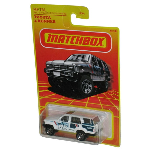 Matchbox Toyota 4 Runner (2020) White Metal Die-Cast Toy Car 9/12 - (Cracked Plastic)