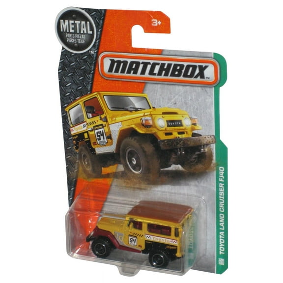 Matchbox Toyota Land Cruiser FJ40 (2016) Yellow Toy Jeep 120/125