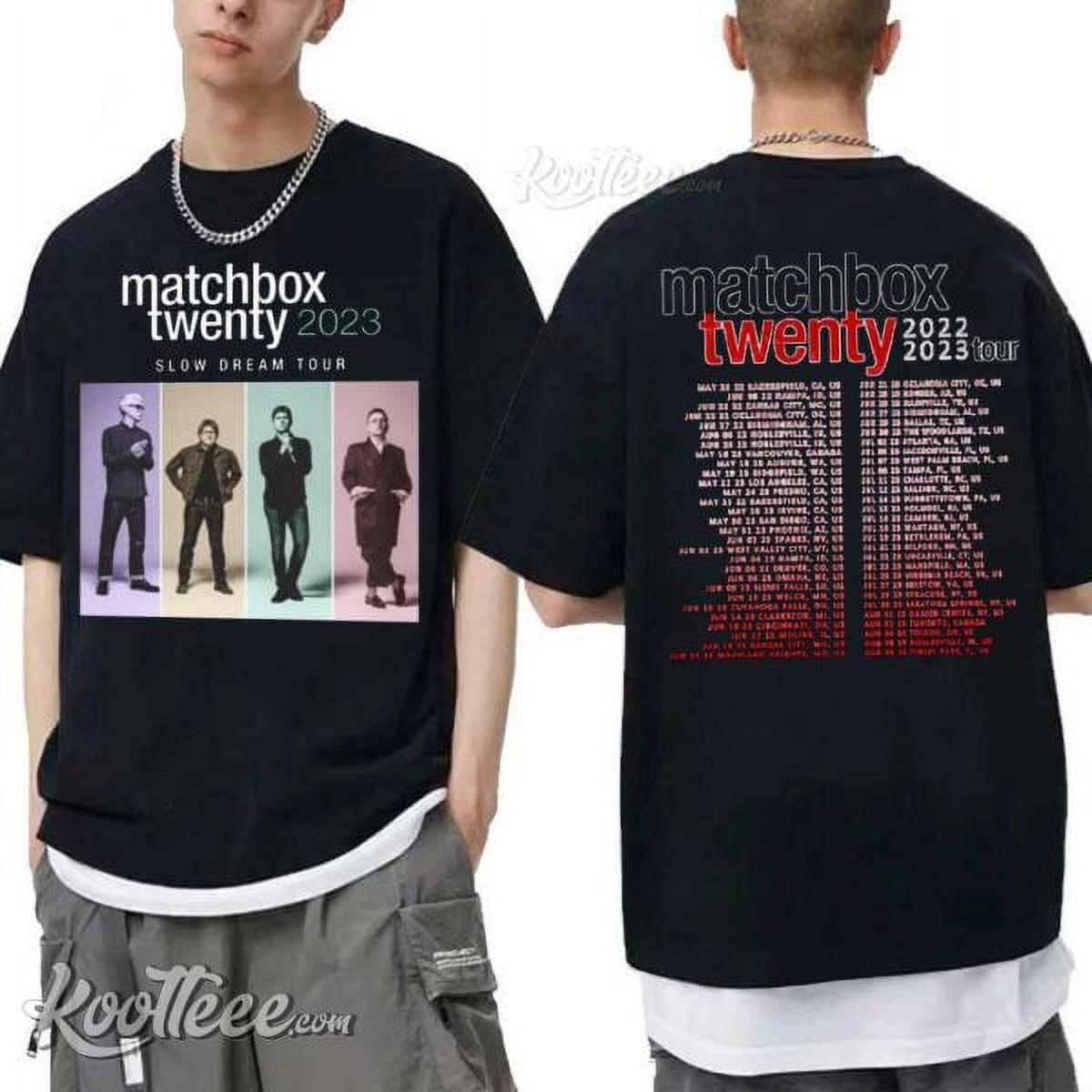 Matchbox Twenty Band Slow Dream Tour TShirt