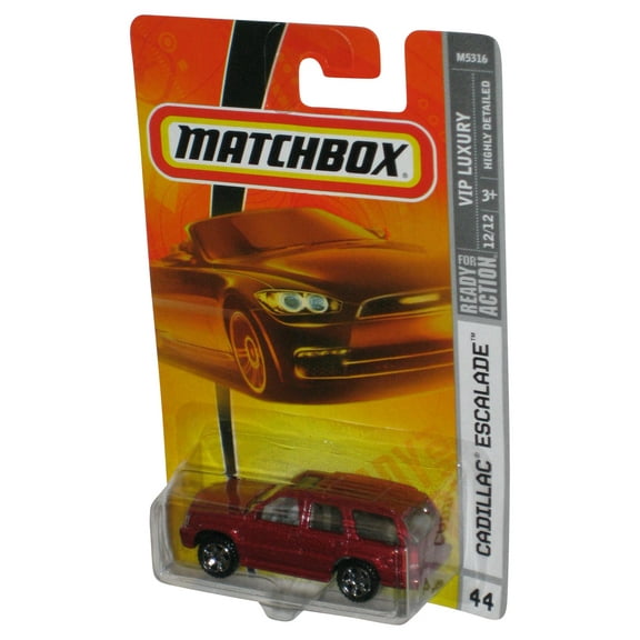 Matchbox VIP Luxury 12/12 (2007) Red Cadillac Escalade Toy Car #44