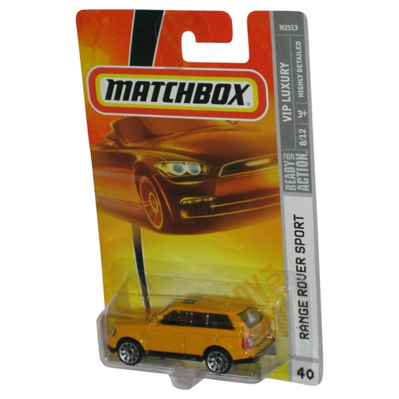 Matchbox VIP Luxury 8/12 (2007) Yellow Range Rover Sport Toy Car #40