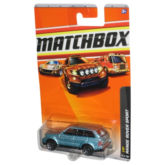 Matchbox VIP Range Rover Sport (2010) Blue Toy Car 35/100