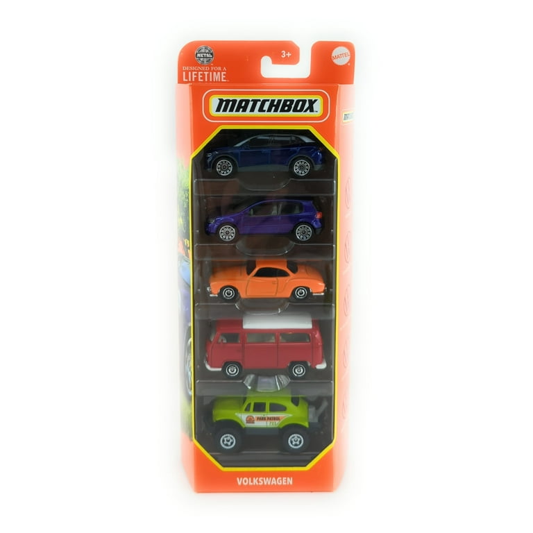 Matchbox Volkswagen 5 Car Pack 1:64 Scale Die Cast Vehicles - VW