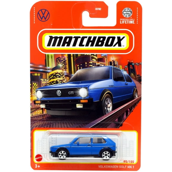 Matchbox Volkswagen Golf Mk1 Diecast Car (Blue)