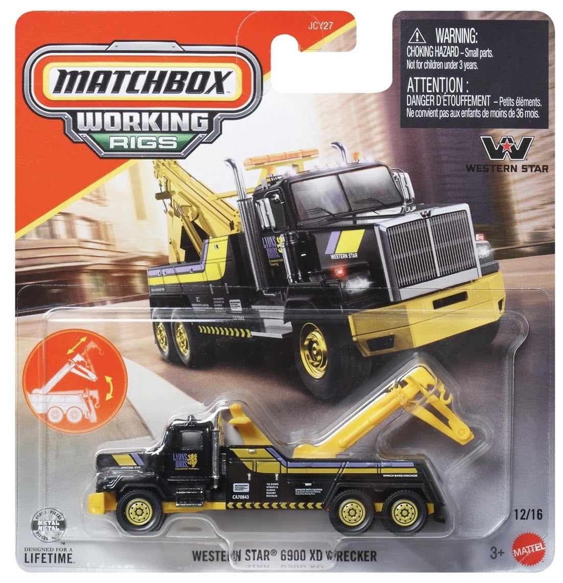 Matchbox Western Star 6900 XD Wrecker Working Rigs 979H - Walmart.com