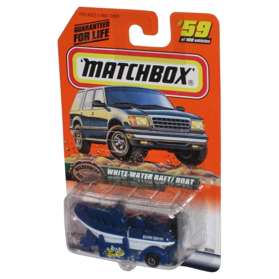 Matchbox Wilderness Adventures White-Water Raft Boat Toy #59/100