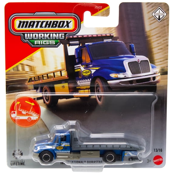 Matchbox Working Rigs International Durastar 4400 Diecast Vehicle (Blue)
