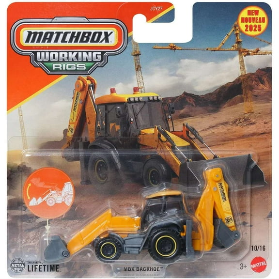 Matchbox Working Rigs MBX Backhoe Diecast Vehicle