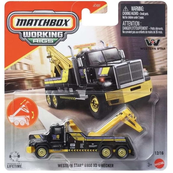 Matchbox Working Rigs Western Star 6900 XD Wrecker Diecast Vehicle