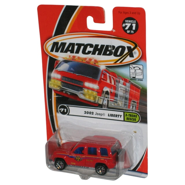Matchbox X-Treme Rescue (2000) Red 2002 Jeep Liberty Toy #71/75 ...