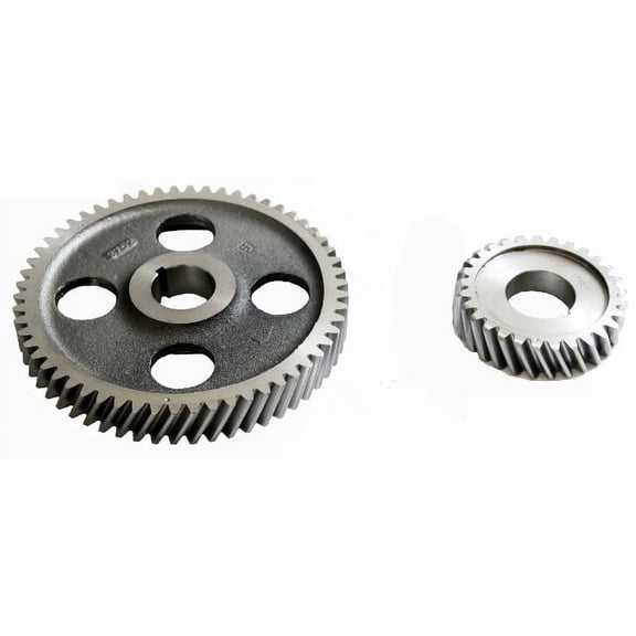 Matched Timing Gear Set | Compatible with 65-74 Ford 3.9L/240 and 4.9L/300 L6 | Iron Cam Gear