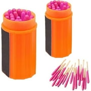 Matches Strike Anywhere All-Weather Emergency Survival Matches - Windproof, Waterproof, Ideal for Outdoor Adventures 2Pack20PC Matches Box