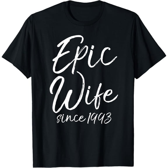 Matching 31st Anniversary Couples Gifts Epic Wife Since 1993 T-Shirt