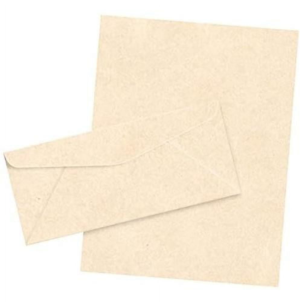 Matching 8.5 X 11” Paper & #10 Envelopes, Imitation Natural Parchment ...