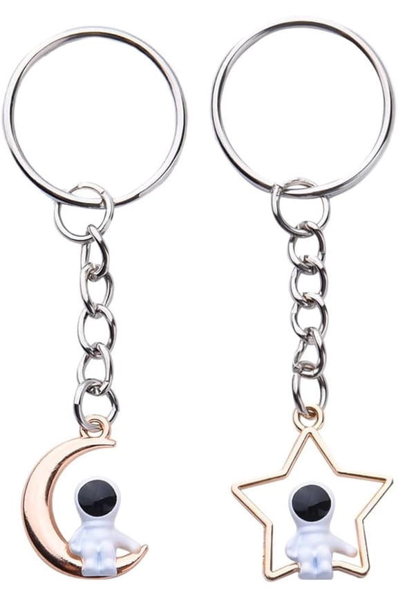 Matching Astronaut Keychains for Couples Keychain Gifts for Boyfriend Girlfriend Valentines Day Gifts for Women Men Star Moon Matching Keychains for Best Friends Friendship Gifts for Friend Bestie