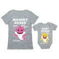 thumbnail image 1 of Matching Baby Shark Shirts for Mommy Baby Set For Mother and Baby Outfits Gift Mommy Gray XX-Large / Baby Gray 18M (12-18M), 1 of 6