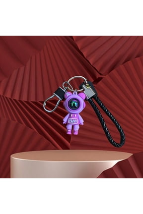 Stylish Cartoon Bear Keychain, Unique Starry Sky Design for Keys & Bag Charms