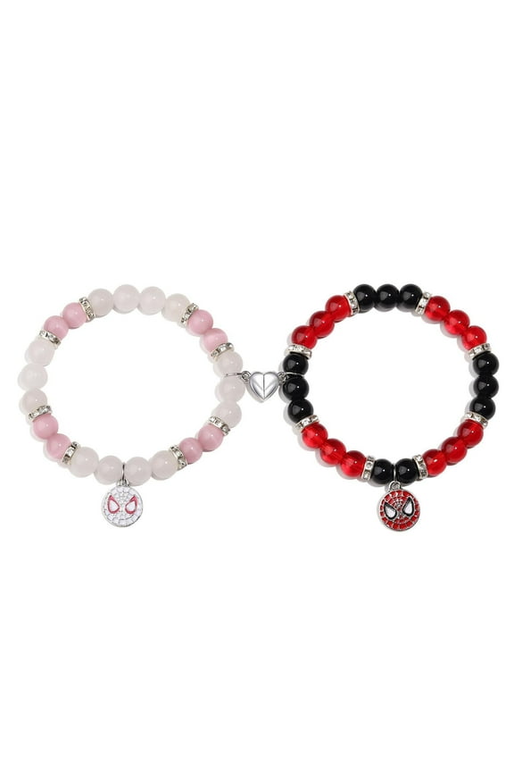 Matching Bracelets for Best Friends Bff Couples, Stretch Heart Friendship Beaded Bracelet, Unique Gifts with Surprise for Birthday Valentines Day