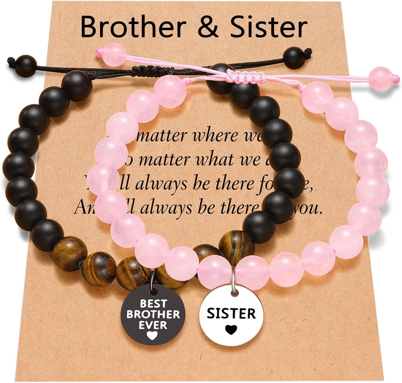 Matching bracelets for brother and sister best sale