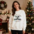 thumbnail image 1 of Matching Christmas Couples Sweatshirts Christmas Letter Printing Long Sleeve Shirts Crewneck Pullover Winter Fleece Sweaters Merry Xmas Funny Holiday Sweatshirts Gifts(Women), 1 of 6