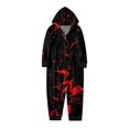 Matching Christmas Pajamas Family Comfortable Family Dress Print Hooded
