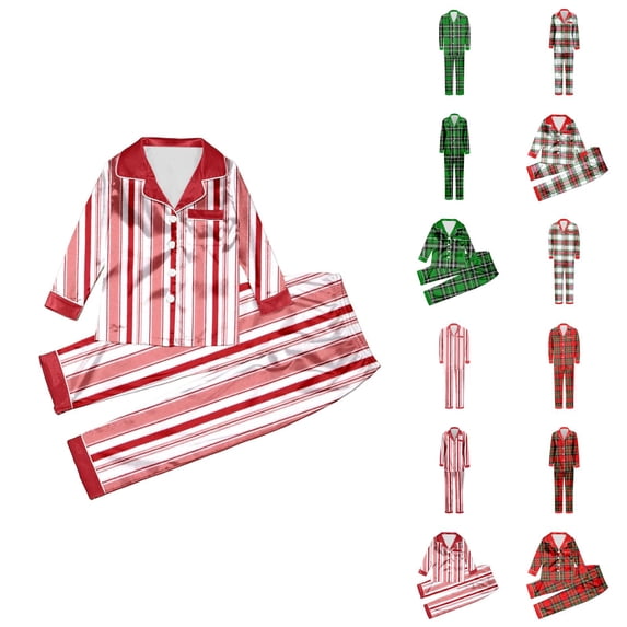 Matching Christmas Pajamas For Family,Christmas Family Pajamas Matching Sets Xmas Pjs for Womens Mens Holiday Home Sleepwear Set Jammies
