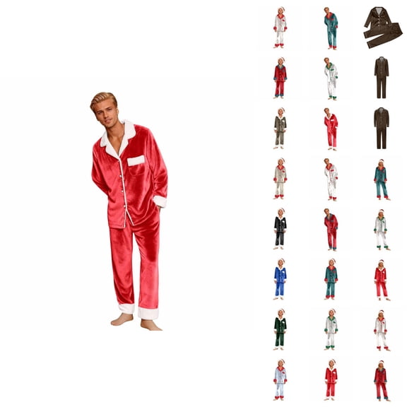 Matching Christmas Pajamas For Family,Christmas Family Pajamas Matching Sets Xmas Pjs for Womens Mens Holiday Home Sleepwear Set Jammies