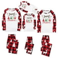 thumbnail image 1 of Matching Christmas Pajamas for Couples Family Letter Printed Xmas 2 Piece Pjs Holiday Long Sleeve Creawneck Tops and Bottoms Party Cozy Sleepwear, 1 of 6