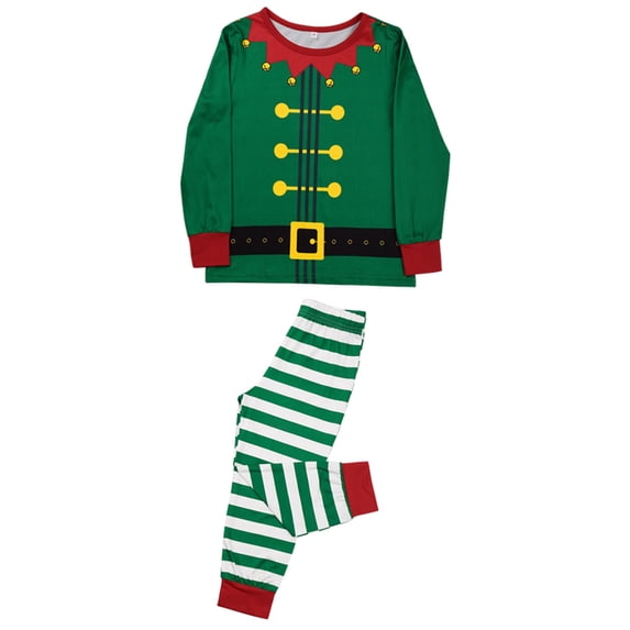 Matching Christmas Pajamas for Family, Funny Holiday Cute Print Long Sleeve Tops + Long Pants Christmas Sleepwear Pjs Set