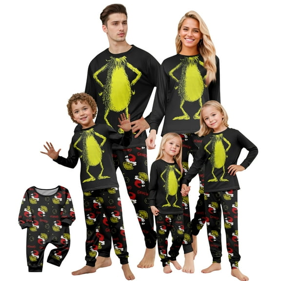 Matching Christmas Pjs For Family Christmas Family Pajamas Sets Holiday Long Sleeve Nightwear Set Xmas Jammies