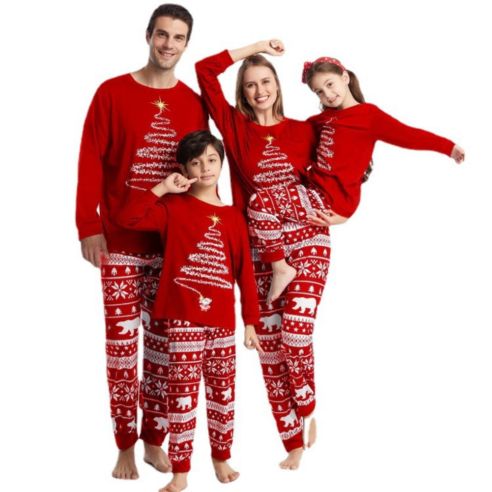 Matching Christmas Pjs for Family Couples, Xmas Holiday Family ...