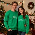 thumbnail image 1 of Matching Christmas Sweatshirts Unisex Merry Christmas Couples Outfits Long Sleeve Crewneck Shirts Winter Fleece Sweaters Xmas Funny Holiday Sweatshirt Boyfriend Girlfriend Gifts, 1 of 9