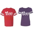 thumbnail image 1 of Matching Cotton Jerseys (Red / Purple) (S / XXL), 1 of 3