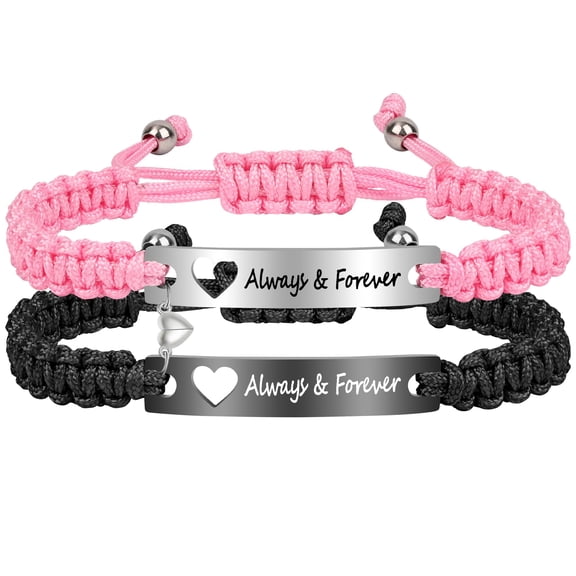 Matching Couple Bracelets for Bf and Gf, Adjustable Stretch Best Friend Friendship Bracelets, Fashion Jewelry for Him and Her