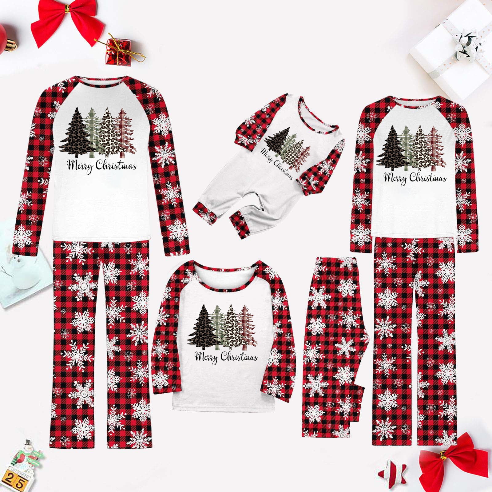 Matching Couple Christmas Pajamas Buffalo Plaid Pajama Pants Family ...