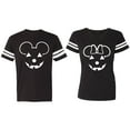 thumbnail image 1 of Matching Couple Cotton Jerseys (Men Black / Women Black) (Men XL / Women S), 1 of 3