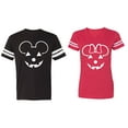 thumbnail image 1 of Matching Couple Cotton Jerseys (Men Black / Women Red) (Men XXL / Women XL), 1 of 3