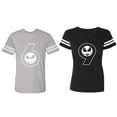 thumbnail image 1 of Matching Couple Cotton Jerseys (Men Heather / Women Black) (Men XL / Women L), 1 of 3