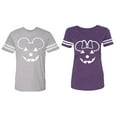 thumbnail image 1 of Matching Couple Cotton Jerseys (Men Heather / Women Purple) (Men S / Women XXL), 1 of 3