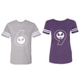 thumbnail image 1 of Matching Couple Cotton Jerseys (Men Heather / Women Purple) (Men S / Women XXL), 1 of 3