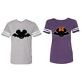thumbnail image 1 of Matching Couple Cotton Jerseys (Men Heather / Women Purple) (Men XL / Women M), 1 of 3