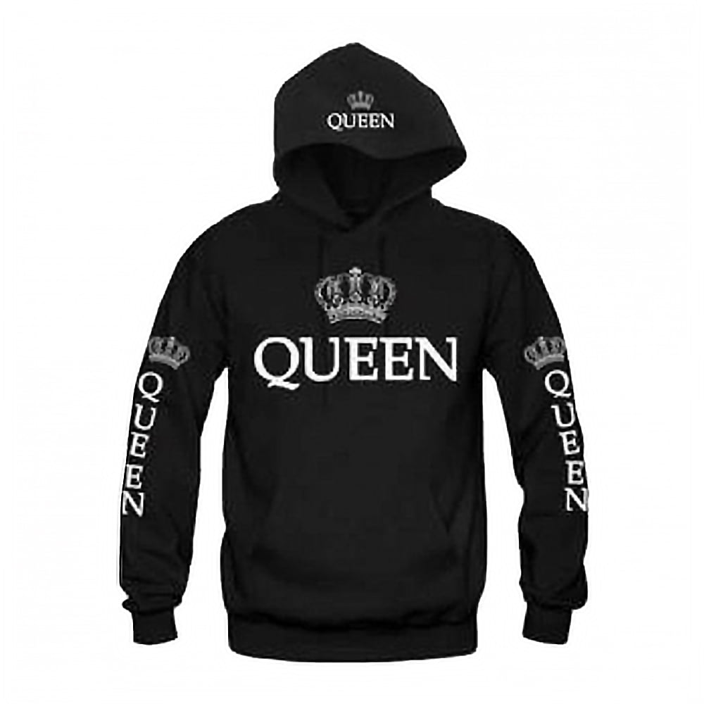 Best felpe king e queen Best Sale Acquista QUEEN KING Felpa con stampa coppia I